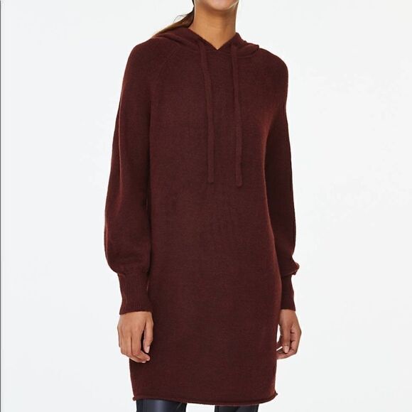 Loft | Loft Outlet Lounge Hooded Sweater Dress | S - Picture 1 of 7